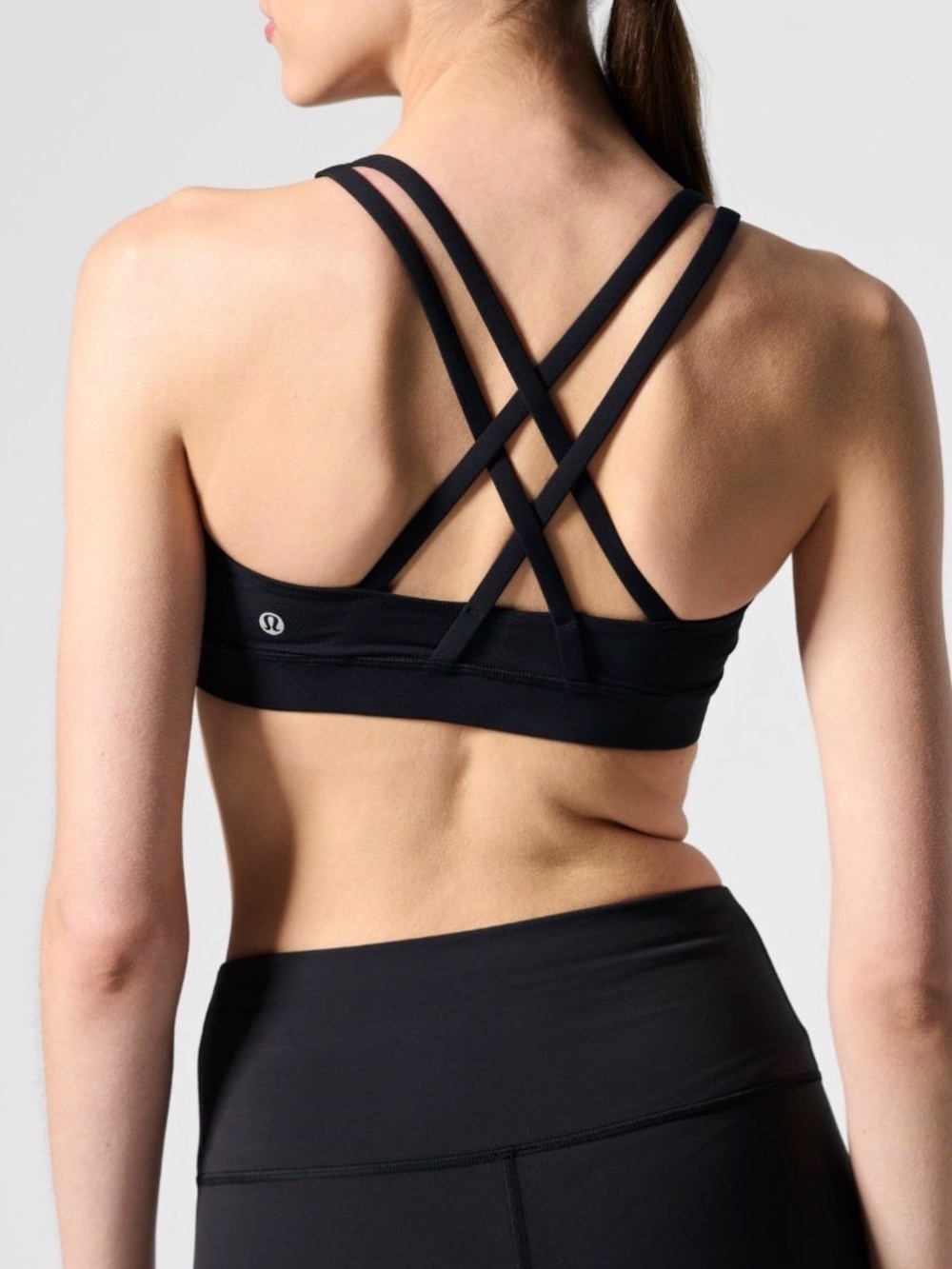EUC Lululemon black energy bra size 4